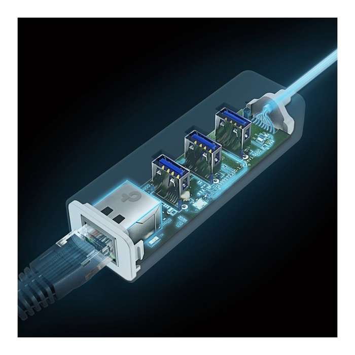 TP-Link UE300C USB Type-C 3-Port Hub & Gigabit Ethernet Adapter