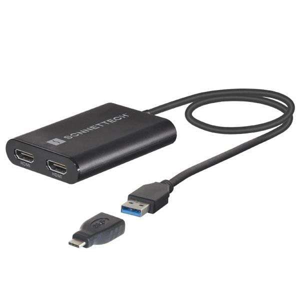 Sonnet USB 3 DisplayLink Dual 4K HDMI Adapter USB3-DHDMI