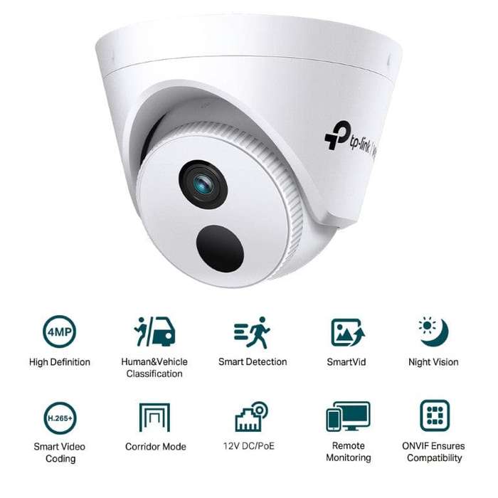 TP-Link Vigi C440I(4mm) 4MP IR Turret Network Camera