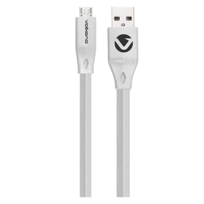 Volkano Slim Series 1.2m Micro USB Charge and Data Cable White VK-20082-WT