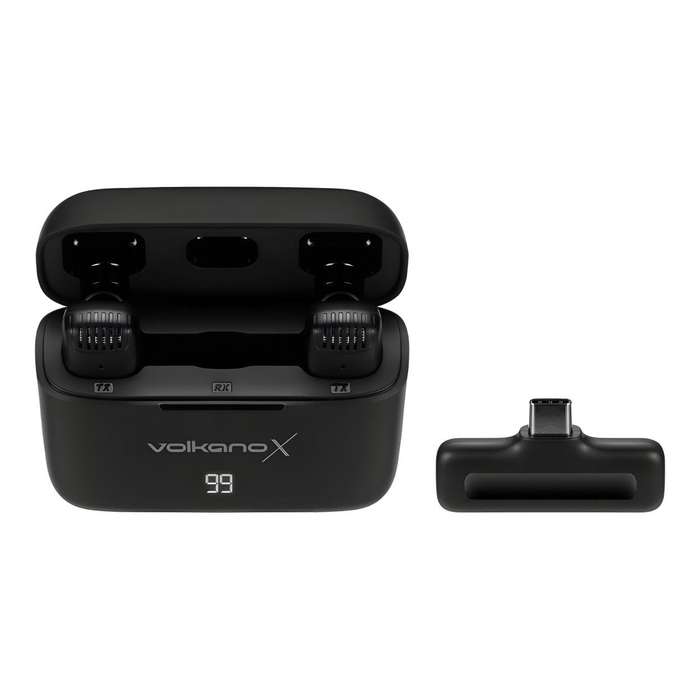 VolkanoX Prodigy 2 Series Wireless Lavalier Microphone Black VKX-30006-BK(V2)