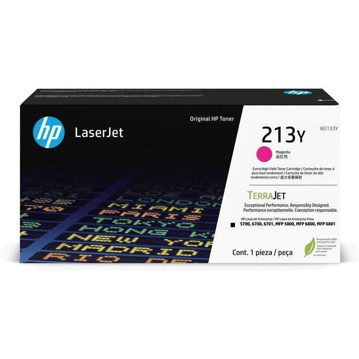 HP 213Y LaserJet Magenta Extra High Yield Toner Cartridge 12,000 Pages Original W2133Y Single-pack