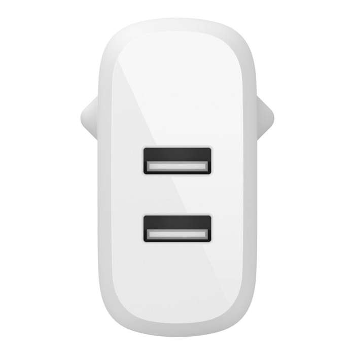 Belkin 24W Dual Type-A Wall Charger White WCB002VFWH