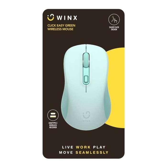 WINX CLICK Easy 1600DPI 2.4GHz Wireless Mouse Green WX-KB112