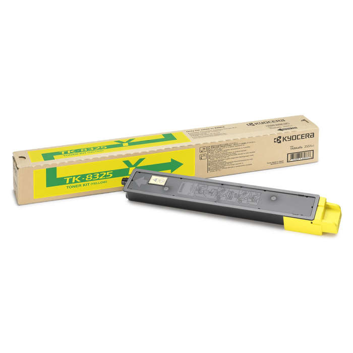 Kyocera TK-8325Y Yellow Toner Kit Cartridge 12,000 pages Original 1T02NPANL0 Single-pack