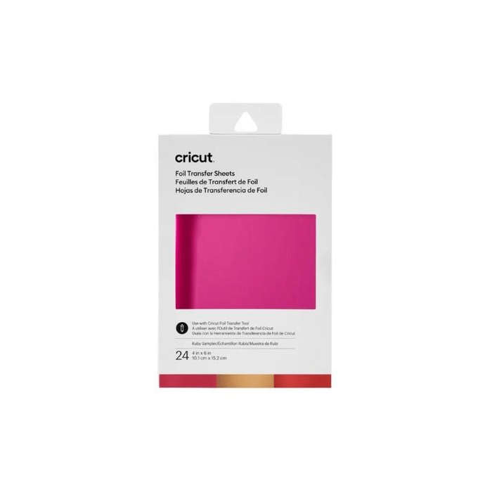 Cricut Transfer Foil Sheets 10x15cm 24-sheets Ruby 2008717