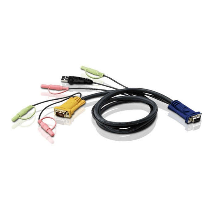 ATEN 2L-5303U USB KVM Cable with 3-in-1 SPHD and Audio 3m