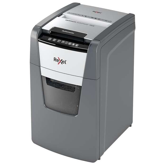 Rexel Optimum AutoFeed+ 150X Automatic Cross Cut P4 Paper Shredder 301416