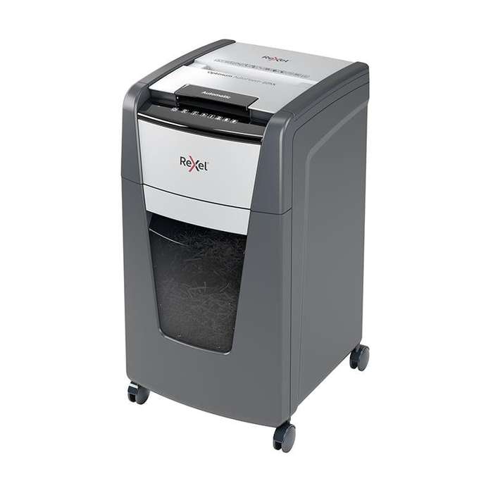 Rexel Optimum AutoFeed+ 225X Automatic Cross Cut P4 Paper Shredder 301417