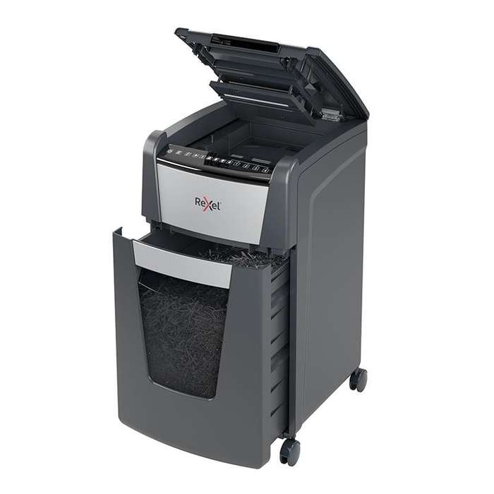 Rexel Optimum AutoFeed+ 300X Automatic Cross Cut P4 Paper Shredder 301422