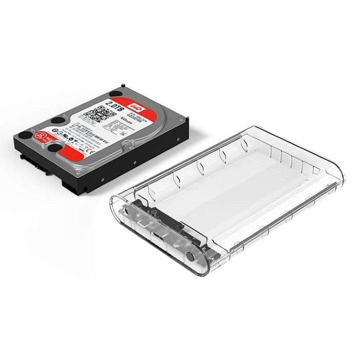 Orico 3.5-inch External HDD Enclosure Transparent 3139U3-SA-CR-BP