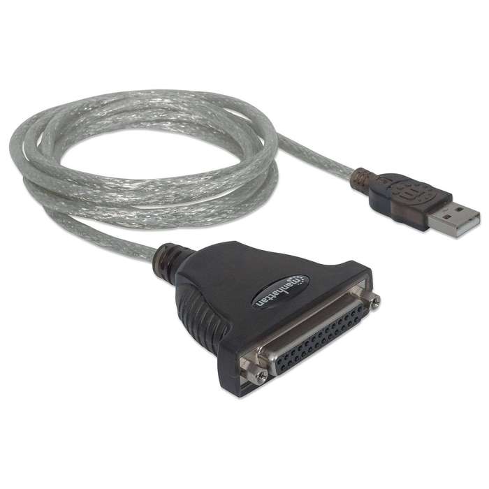 Manhattan 1.8m Full-Speed USB to Db25 Parallel Printer Converter 336581