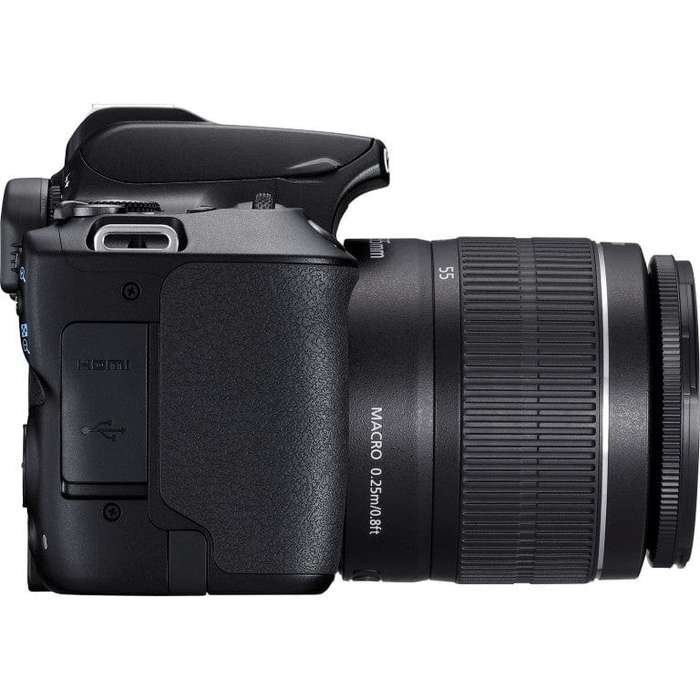 Canon EOS 250D + EF-S 18-55mm III + SB130 SLR Camera Kit 24.1 MP Black 3454C010