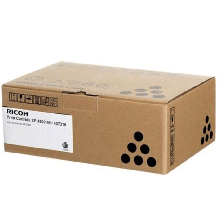 Ricoh SP 4500HE Black Toner Cartridge 12,000 Pages Original 407318 Single-pack