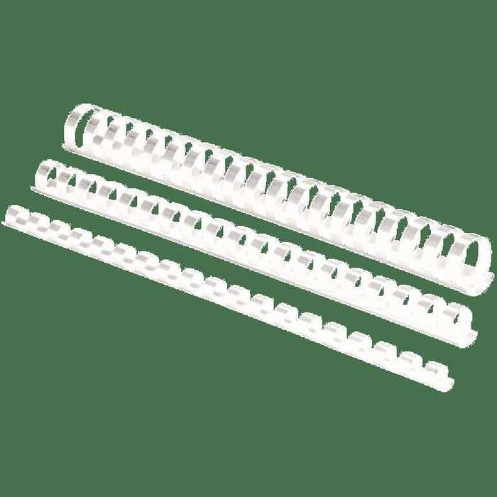Fellowes 22mm Plastic Binding Combs White 5347803