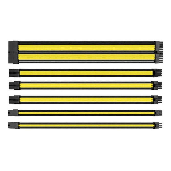 Thermaltake TtMod Sleeve Cable Extension Yellow/Black 0.3m AC-047-CN1NAN-A1