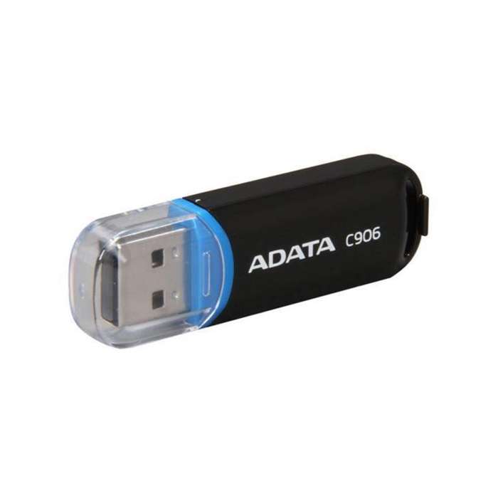 ADATA C906 64GB USB 2.0 Compact Design Flash Drive Black AC906-64G-RBK