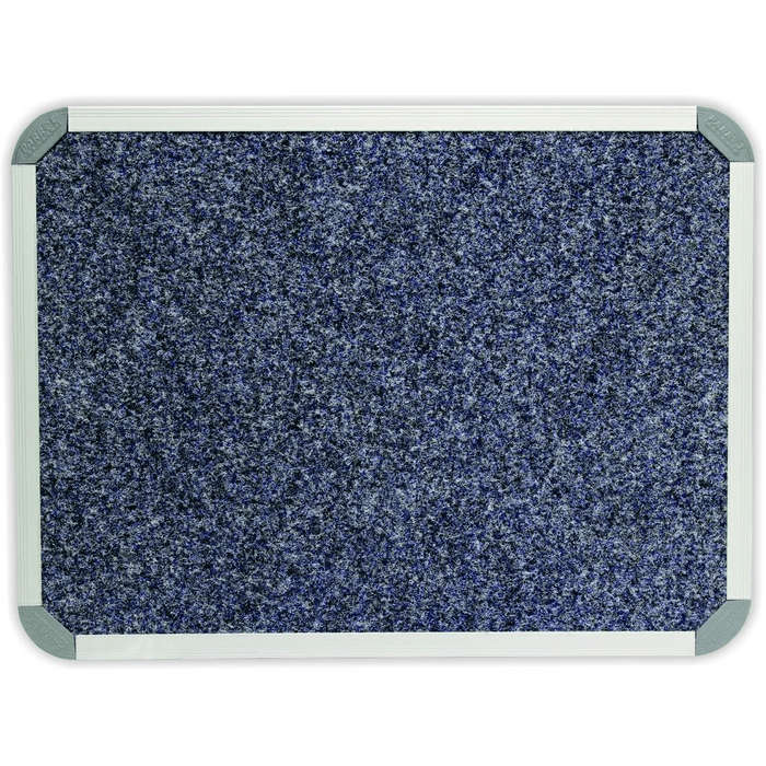Parrot Bulletin Board Ribbed Aluminium Frame 1000x1000mm Denim BD0644C