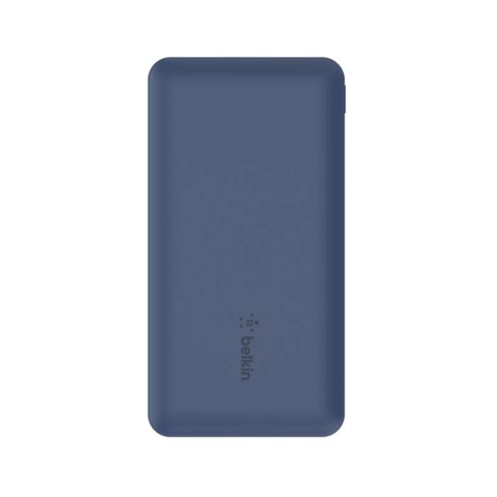 Belkin BoostCharge 10000mAh 3-Port Power Bank with USB-A to USB-C Cable Blue BPB011BTBL
