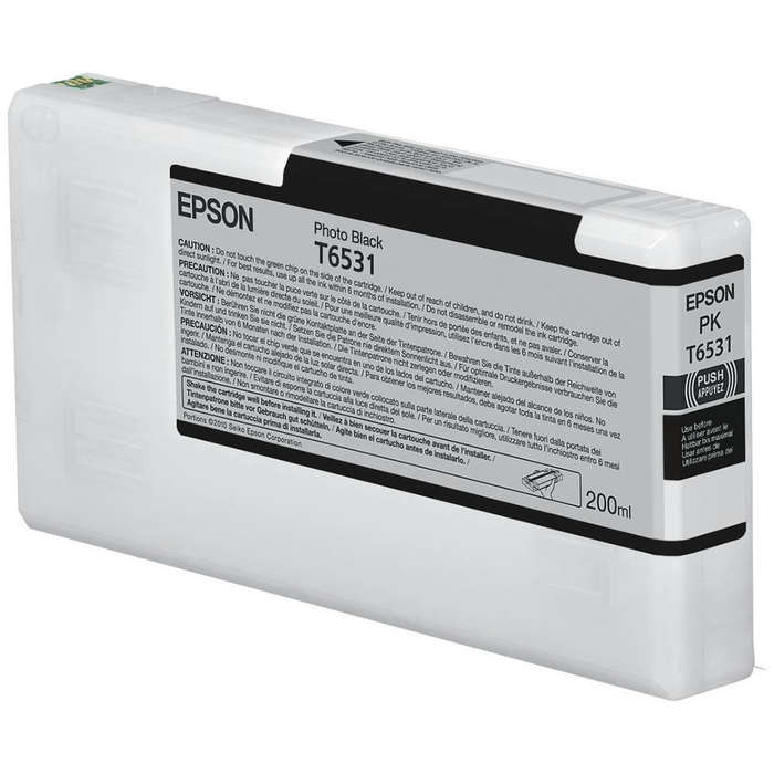 Epson T6531 Photo Black Printer Ink Cartridge Original C13T653100 Single-pack