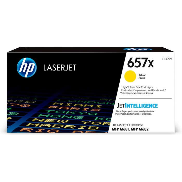 HP 657X Yellow High Yield Toner Cartridge 23,000 Pages Original CF472X Single-pack