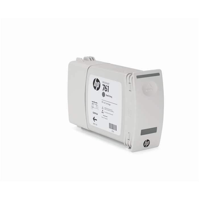 HP 761 400-ml DesignJet Dark Grey Printer Ink Cartridge Original CM996A Single-pack