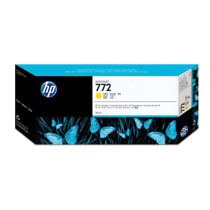HP 772 300-ml DesignJet Yellow Printer Ink Cartridge Original CN630A Single-pack