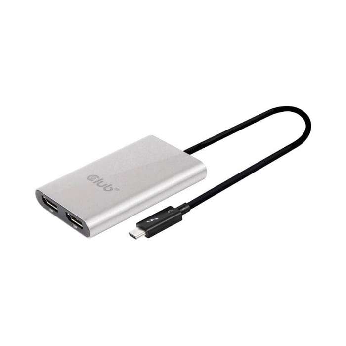 Club 3D Thunderbolt 3 to Dual DisplayPort 1.2 Adapter CSV-1577
