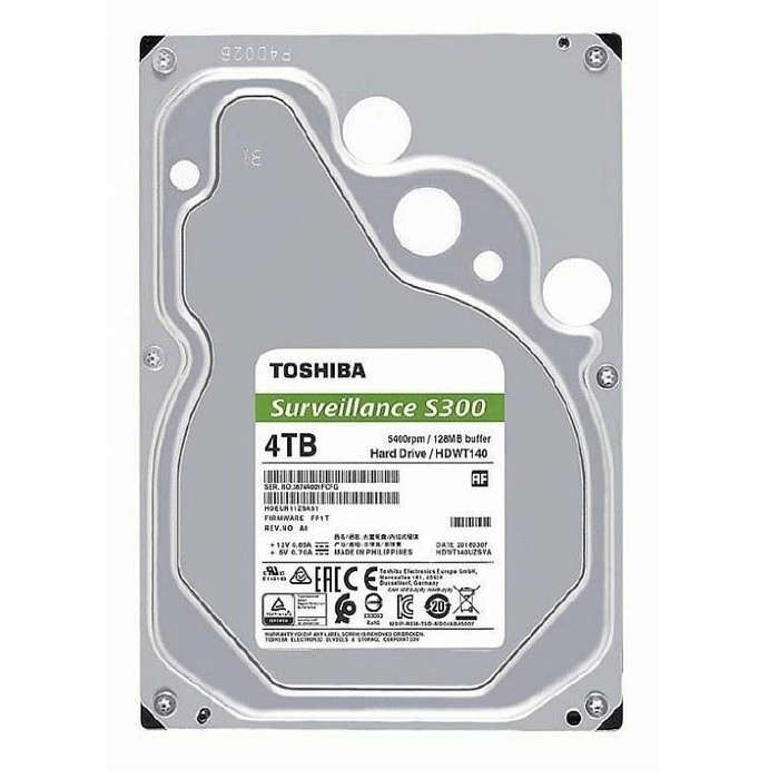 Toshiba S300 Surveillance Drive 3.5-inch 4TB SATA Internal Hard Drive HDKPB08Z0A01