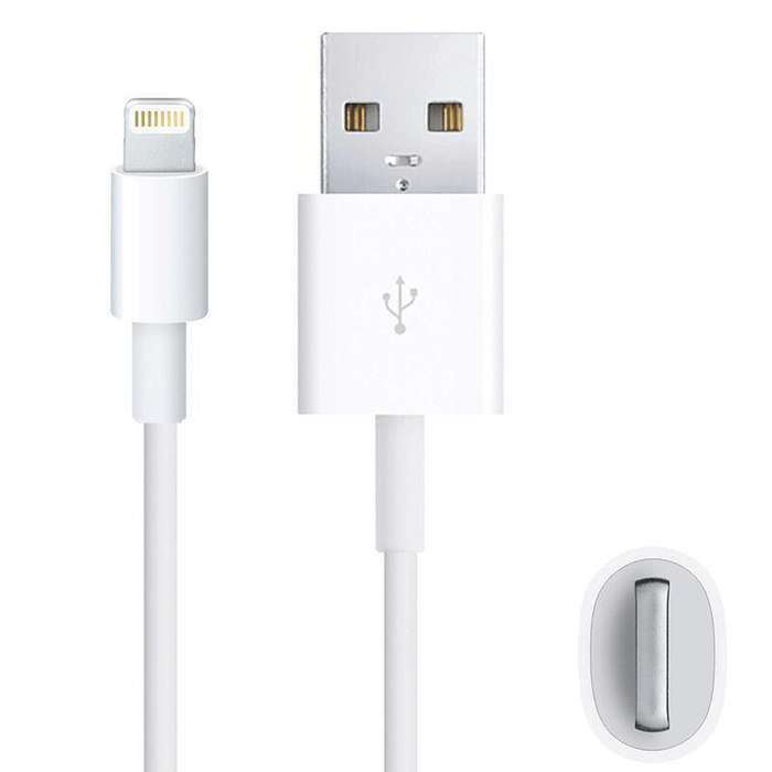 Tuff-Luv USB to Lighting Cable for Apple iPhone 6/7/8 and iPhone X - White I13_118