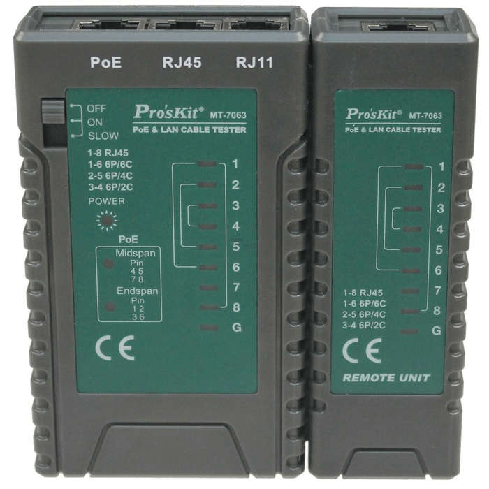Pro'sKit PoE And LAN Cable Tester MT-7063