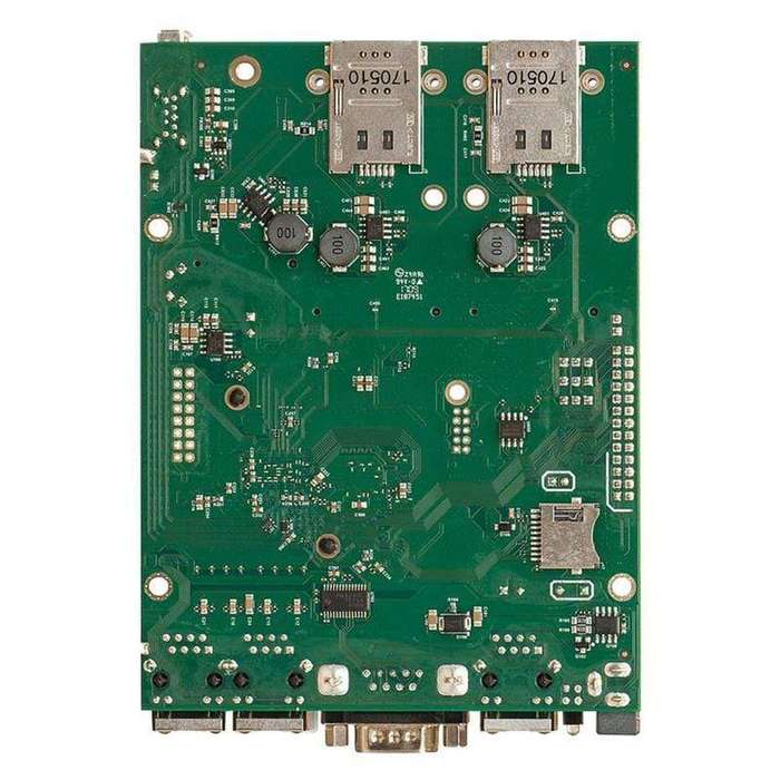 MikroTik RouterBOARD M33G with 3 Gigabit LAN 2 MiniPCI-e Sim Slot USB 3.0 PoE in wired router Bla...