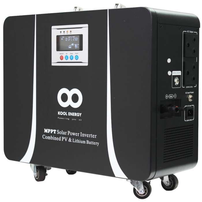 Kool Energy 1kW 25.6V 1x50Ah Lithium Battery Pure Sine Wave Inverter 820W Solar Charge Controller...