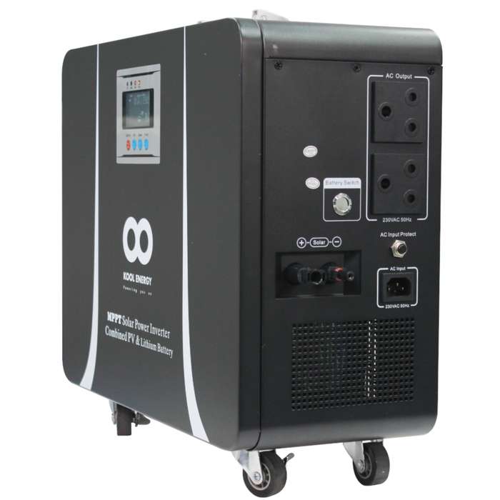 Kool Energy 1kW 25.6V 1x50Ah Lithium Battery Pure Sine Wave Inverter 820W Solar Charge Controller...