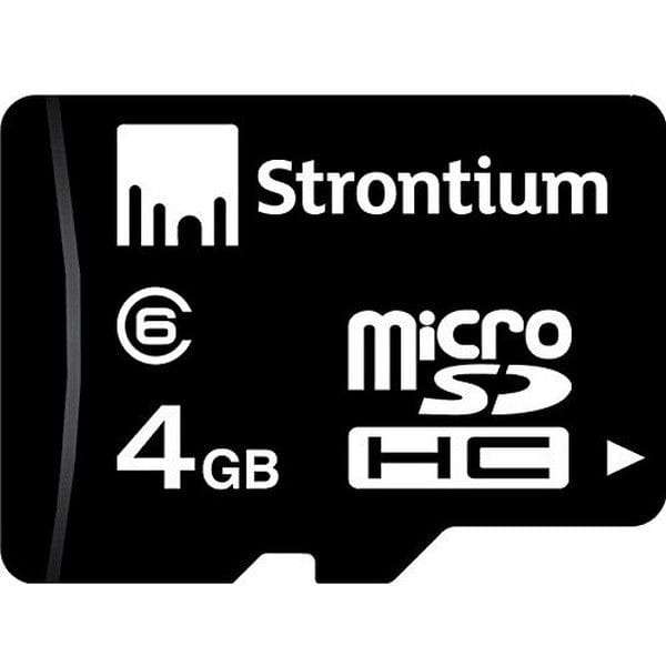 Strontium 4GB Micro SD Card With Adapter SR4GTFC6A