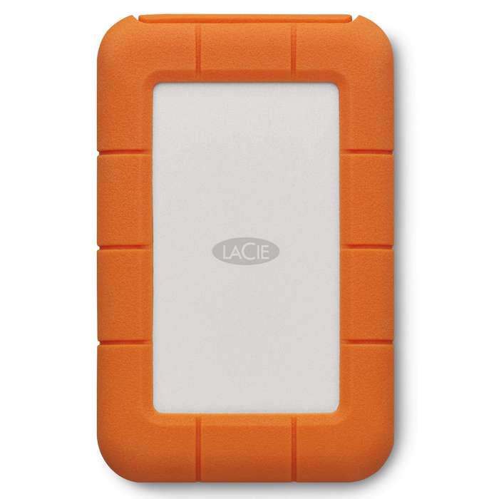 LaCie Rugged USB-C 5TB Grey and Yellow External Hard Drive STFR5000800
