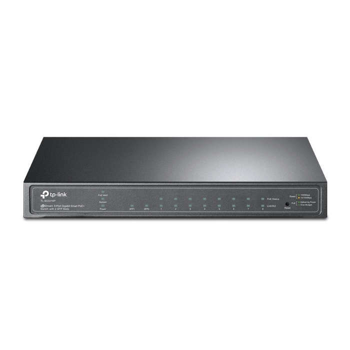 TP-Link JetStream TL-SG2210P 8-port GbE PoE+ Smart Switch with 2-port SFP