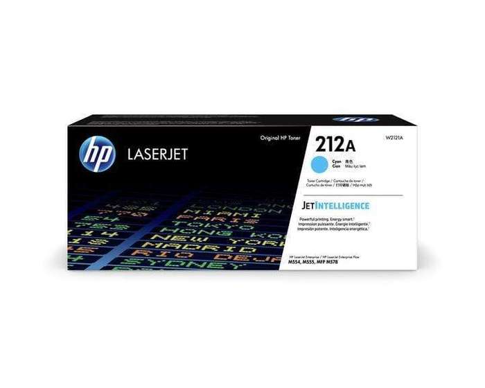 HP 212A Cyan LaserJet Toner Cartridge 4,500 pages Original W2121A Single-pack