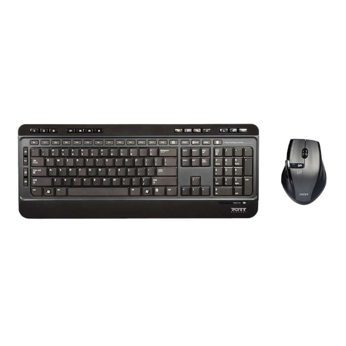 Port Connect Silent Wireless Keyboard & Mouse