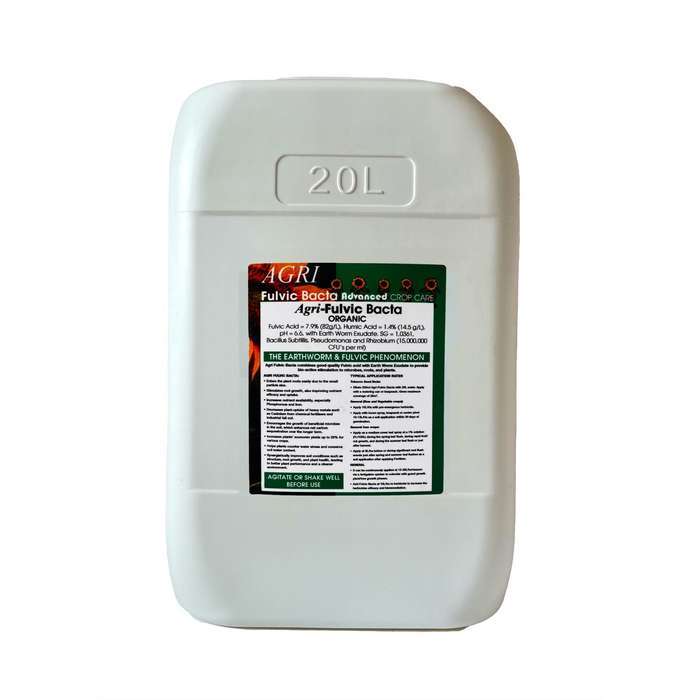 Agri-Fulvic Bacta Liquid Organic Fertiliser 20L