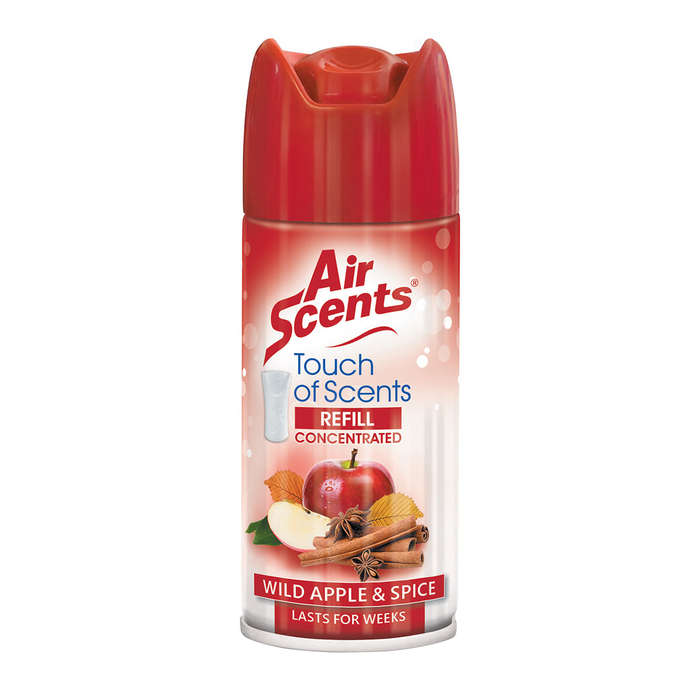 Air Scents Touch Of Scents Air Freshener & Deodorizer Refill Wild Apple & Spice 100ml