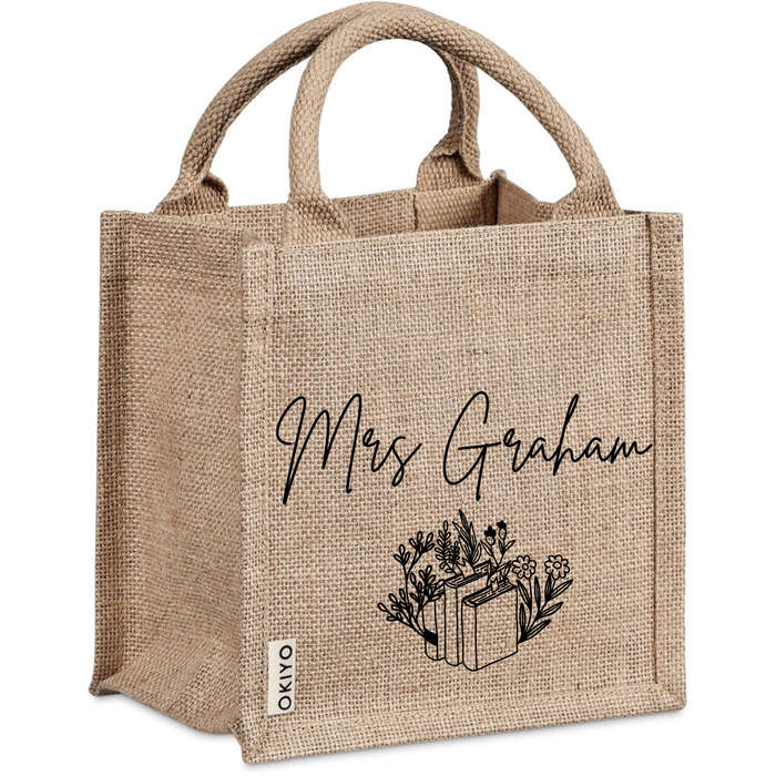Personalised Midi Jute Bag