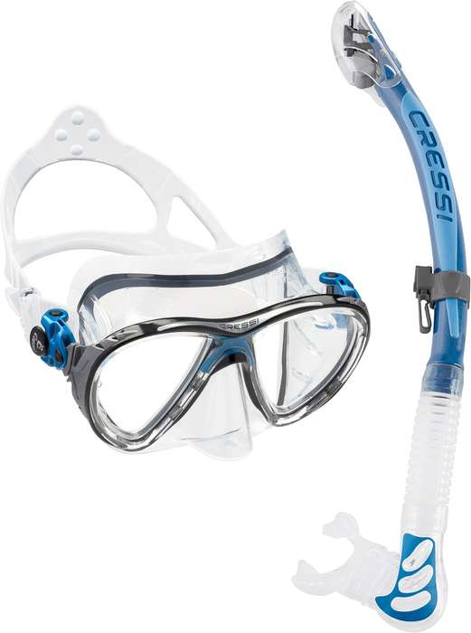 Cressi Big Eyes Evolution + Alpha Ultra Dry Combo - Scuba, Snorkelling