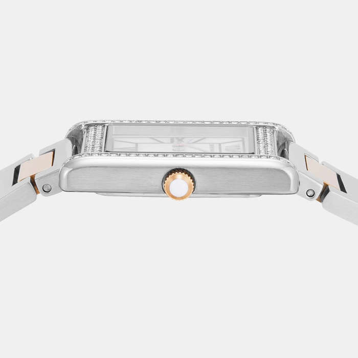 Emporio Armani Genni Quartz Mother Of Pearl Dial Analog Stainless Steel Women's Watch | AR11626