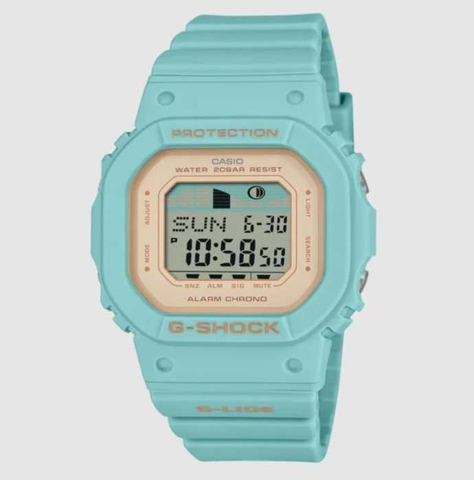 Casio G-Lide Light Blue 100m Standard Digital Women's Watch | GLX-S5600-3DR