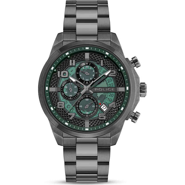 Police Soul Men's Watch  Black Dial Silver Stainless Steel Men's Watch | PEWGK0053903