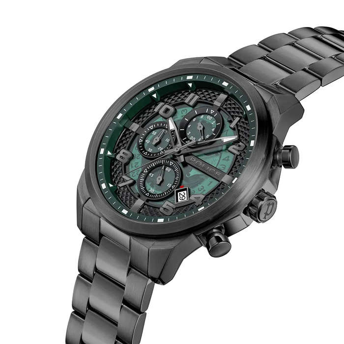 Police Soul Men's Watch  Black Dial Silver Stainless Steel Men's Watch | PEWGK0053903
