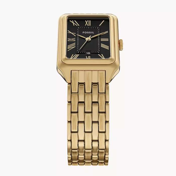 Fossil Raquel Quartz Black Dial Steel Strap Womens Watch | ES5434