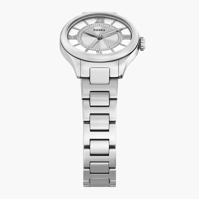 Fossil Gilmore Quartz Silver Dial Steel Strap Womens Dress Watch | ES5419