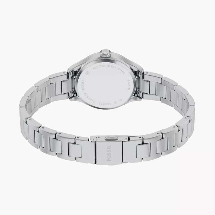 Fossil Gilmore Quartz Silver Dial Steel Strap Womens Dress Watch | ES5419